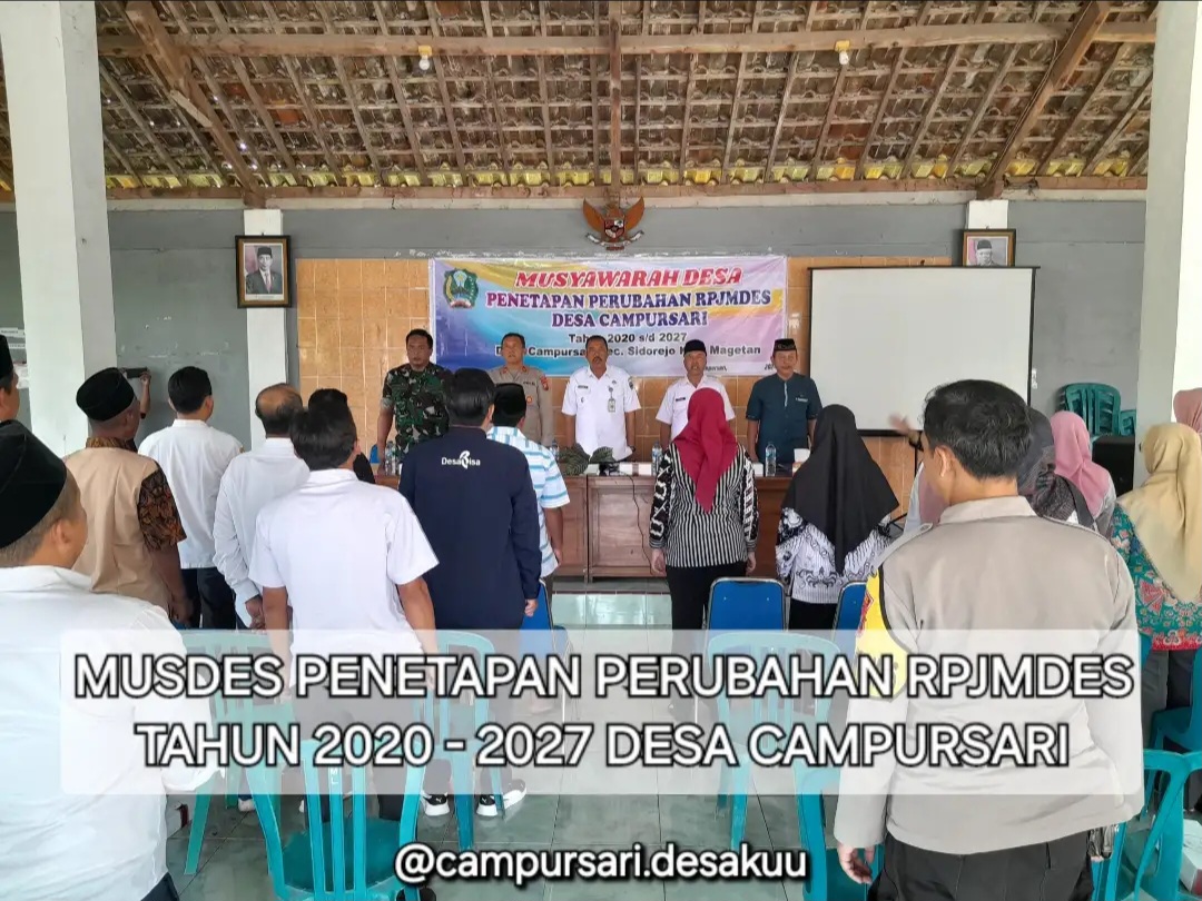 MUSDES PENETAPAN PERUBAHAN RPJMDES TH 2020 - 2027 DESA CAMPURSARI