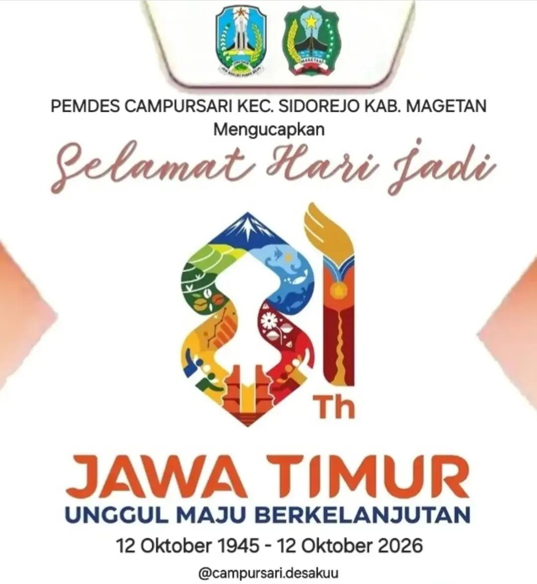 SELAMAT HARI JADI PROVINSI JAWA TIMUR